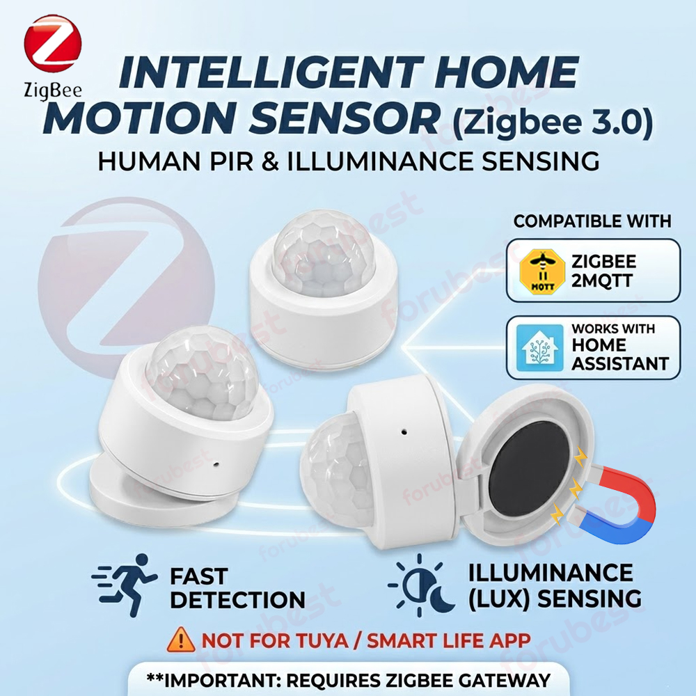 Smart Home Setup - مستشعر حركة Zigbee PIR ذكي، كاشف