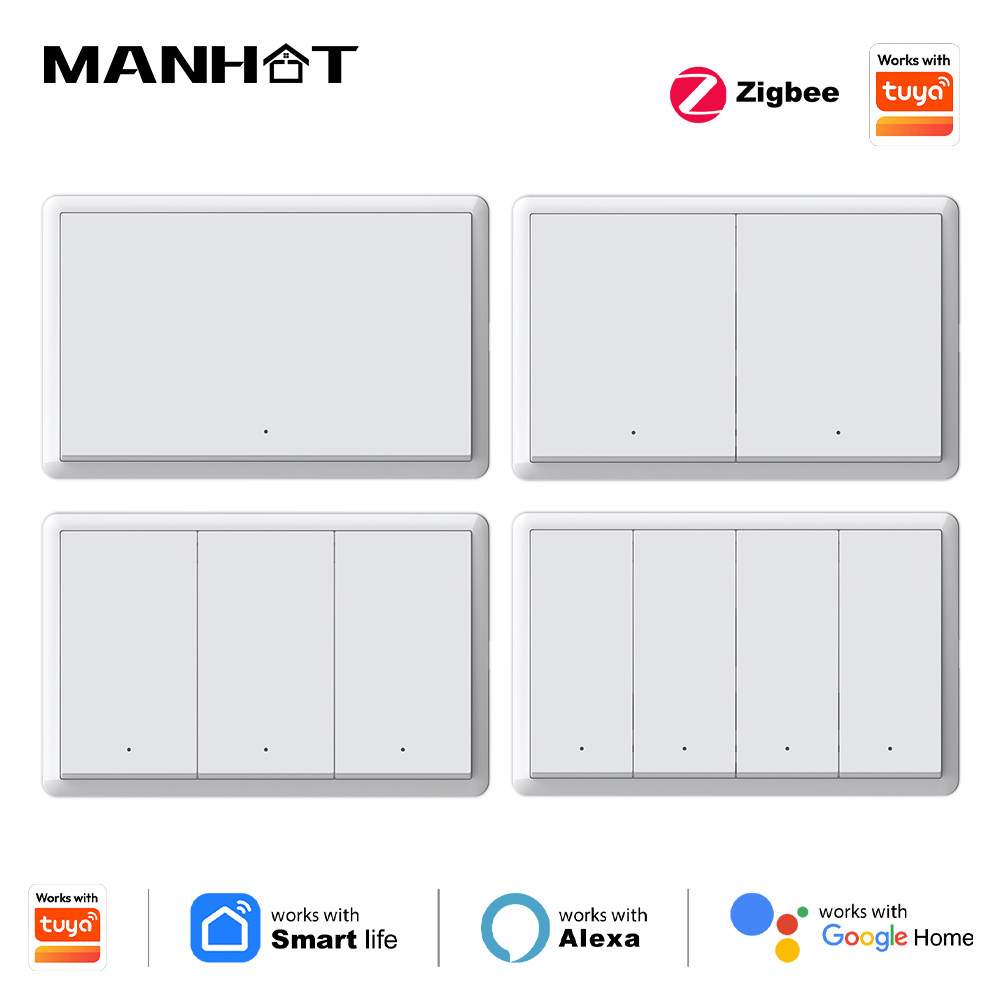 Smart Home Google - مفتاح إضاءة ذكي من مانهوت يعمل