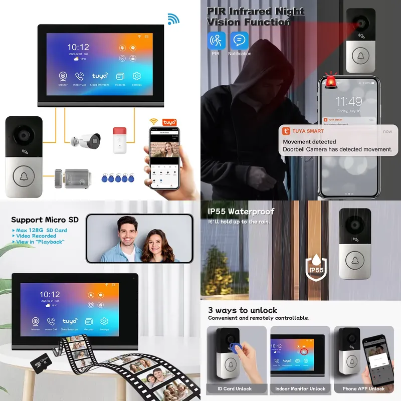 Smart Home Video - 【CHIMU HOME】 جرس باب ذكي بكاميرا