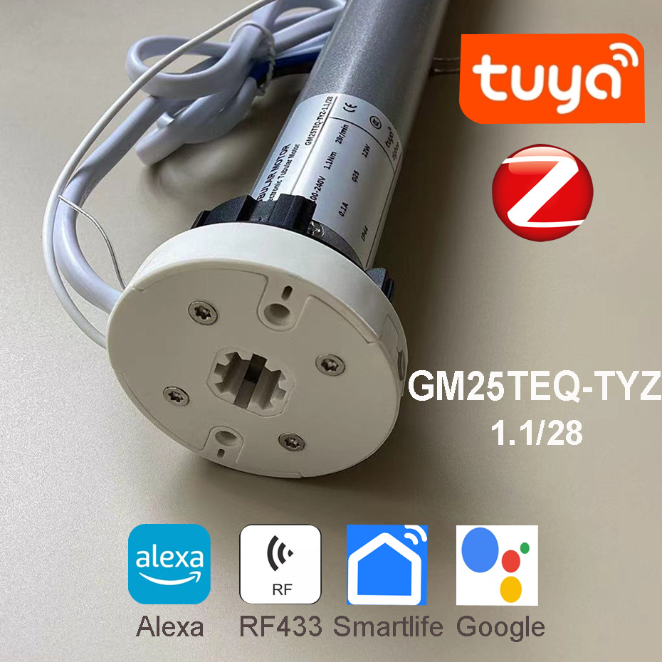 Smart Home Youtube - Tuya Zigbee GM25TEQ 1.1N محرك أنبوبي