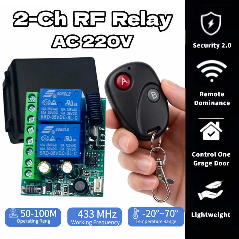 Smart Home Villa - مفتاح تحكم عن بعد RF433 بتيار