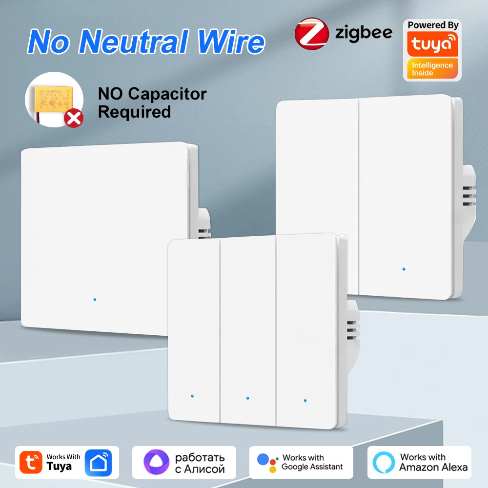 Smart Home Google - مفتاح ضغط ذكي ZigBee بـ 1