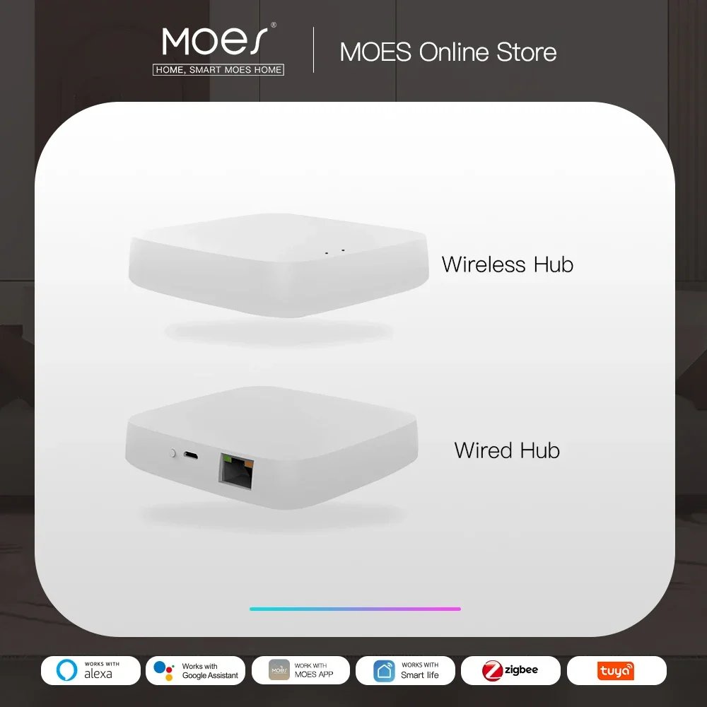 Smart Home Moes - Tuya ZigBee 3.0 Smart Gateway Hub