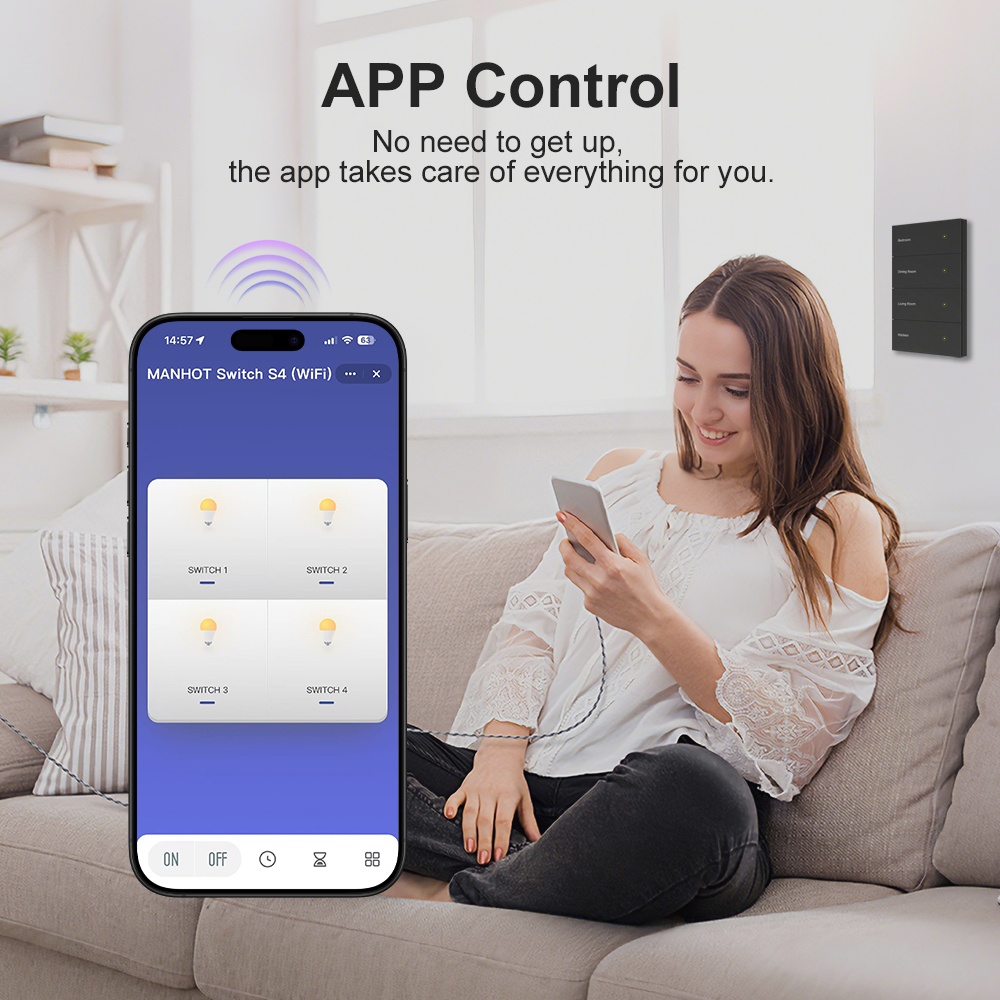 مفتاح إضاءة ذكي من مانهوت بشاش - مراجعة Smart Home Google وسعره