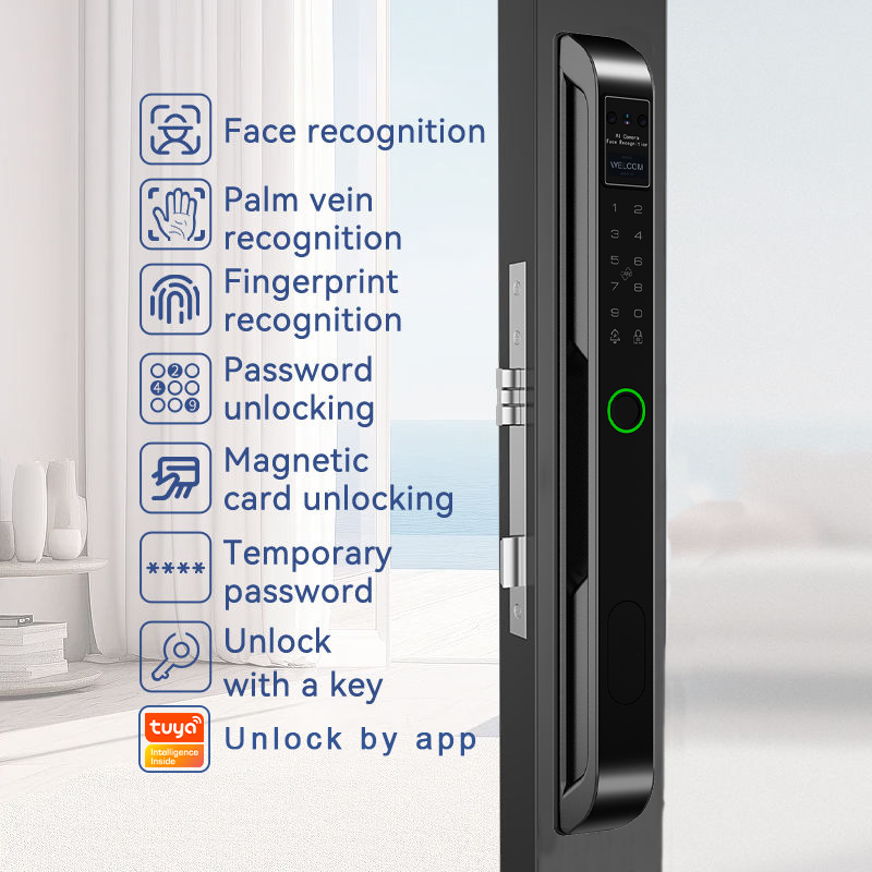 قفل باب ذكي من Glomarket، نحيف - مراجعة Smart Door Lock وسعره
