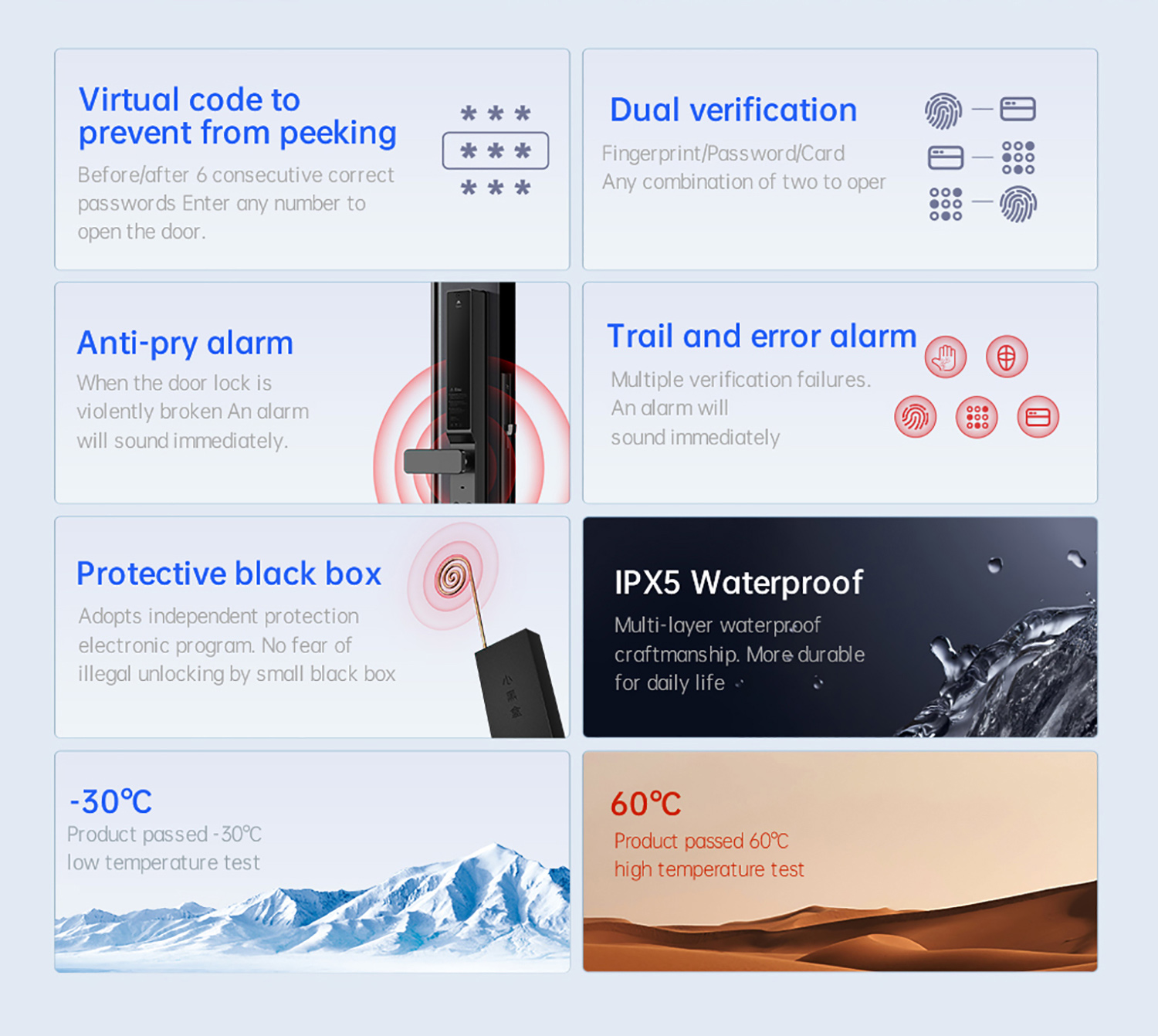 قفل باب ذكي من Glomarket، نحيف - مراجعة Smart Door Lock وسعره