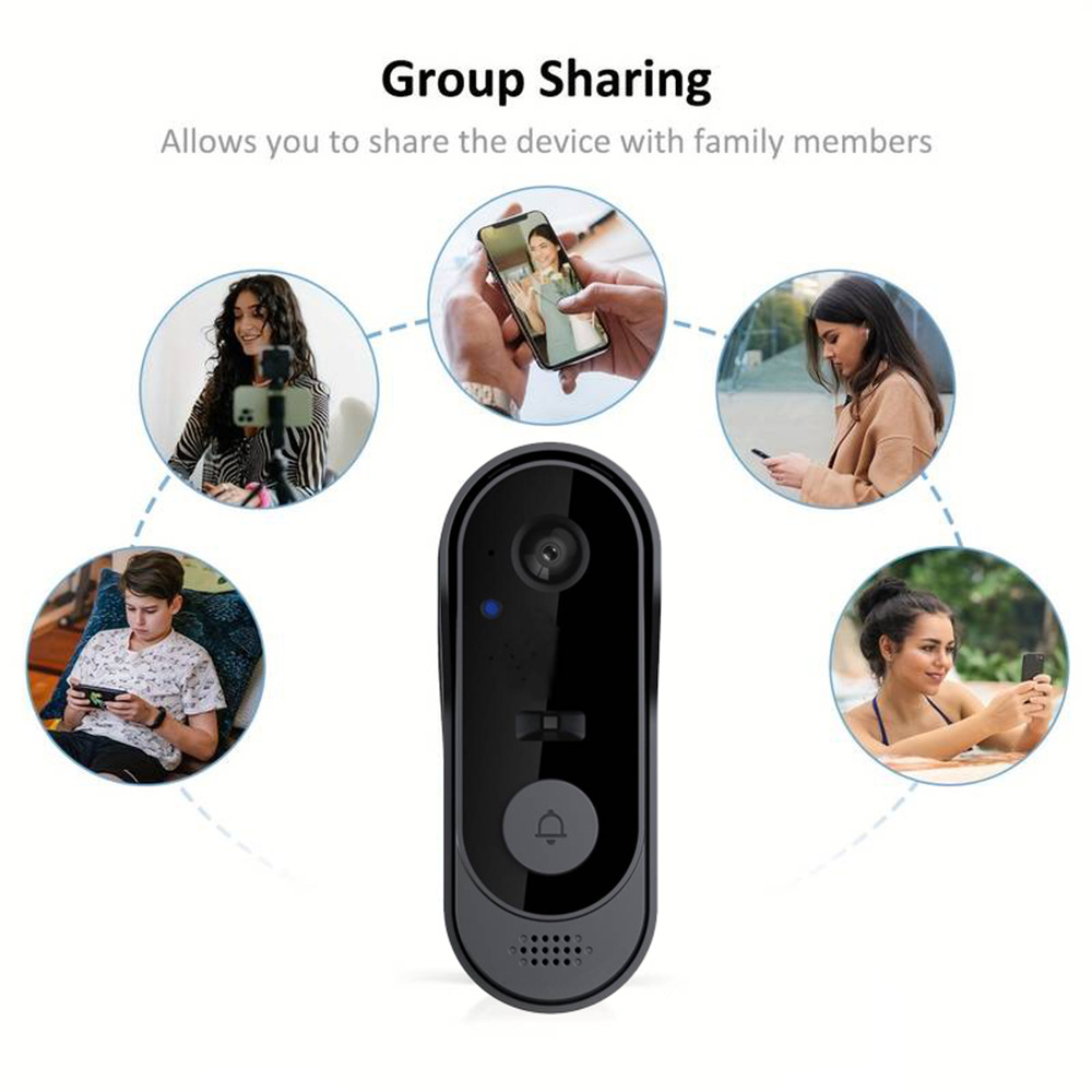 جرس باب ذكي بتقنية واي فاي من  - مراجعة Smart Home Video Doorbell Enhanced Security With Smart Doorbell وسعره