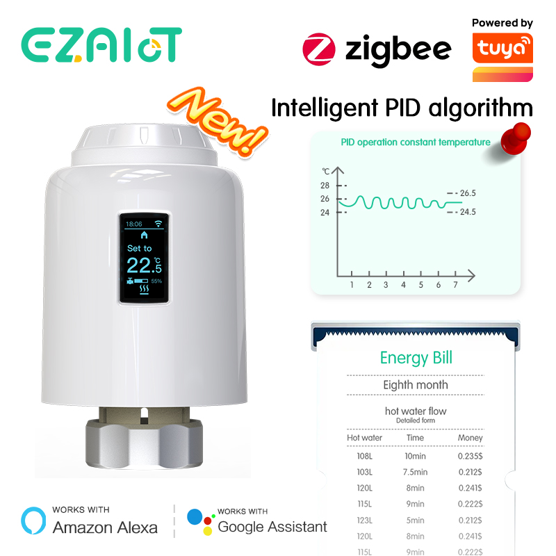 تويا زيجبي3.0 TRV الذكية المبر - مراجعة Smart Home Google وسعره