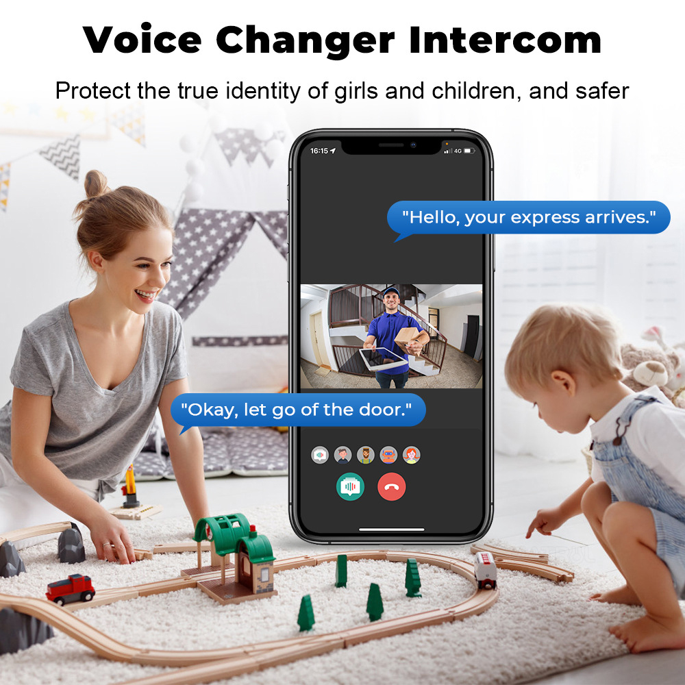 Tuya WiFi جرس باب يتضمن شاشة ع - مراجعة Smart Home Video Doorbell Enhanced Security With Smart Doorbell وسعره