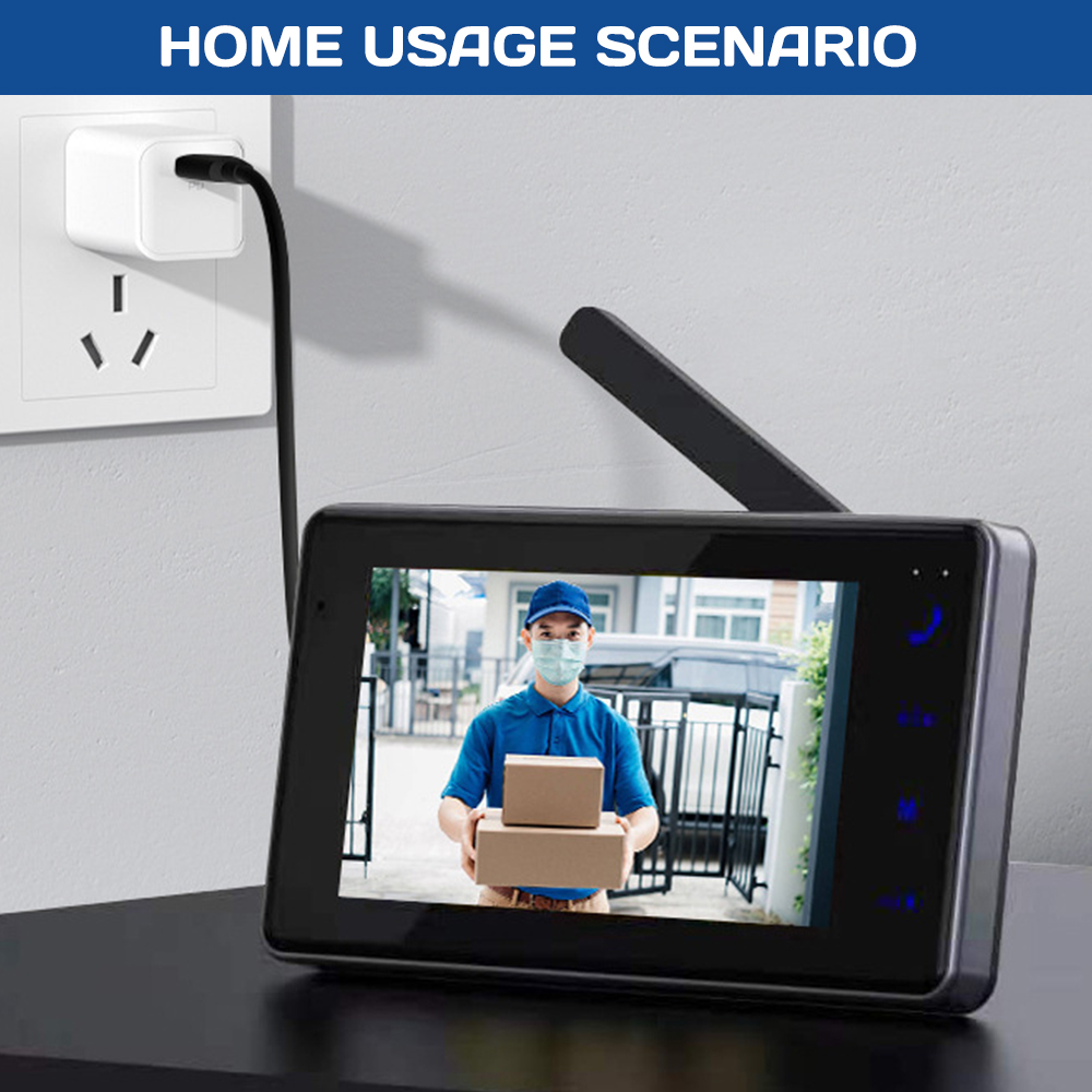 جرس باب ذكي لاسلكي بشاشة IPS ع - مراجعة Smart Home Video وسعره
