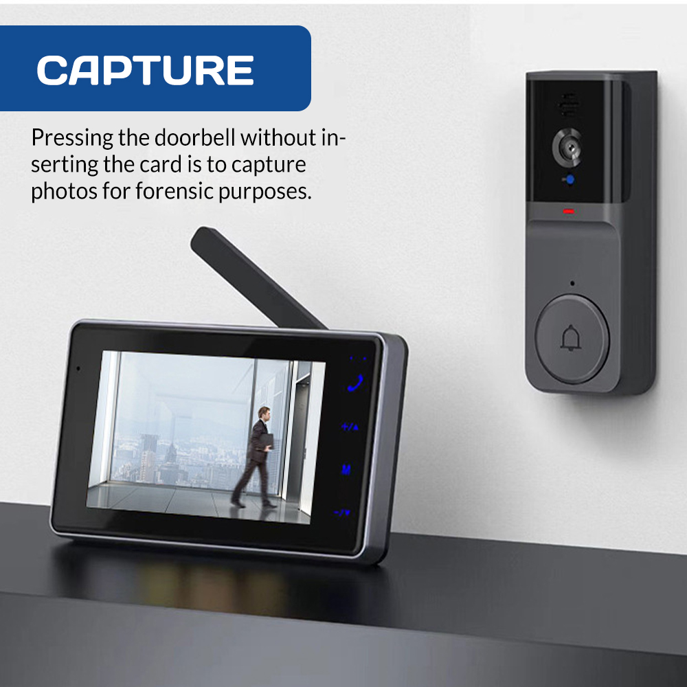 جرس باب ذكي لاسلكي بشاشة IPS ع - مراجعة Smart Home Video وسعره
