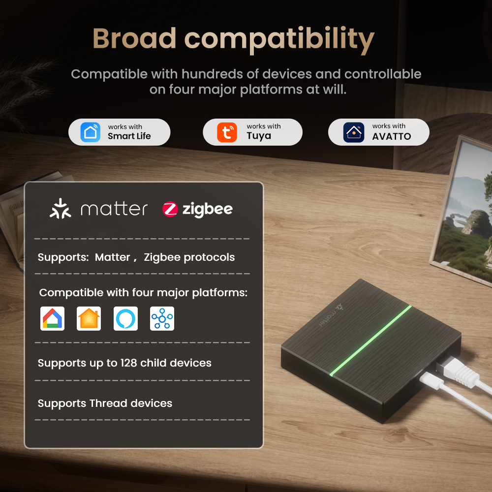 بوابة ذكية سلكية من AVATTO تدع - مراجعة Smart Home Hub Matter وسعره