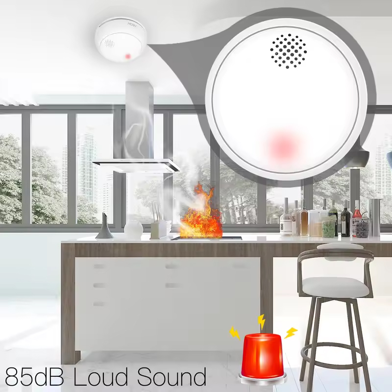 كاشف دخان ذكي لاسلكي من MOES ي - مراجعة Smart Home Moes وسعره