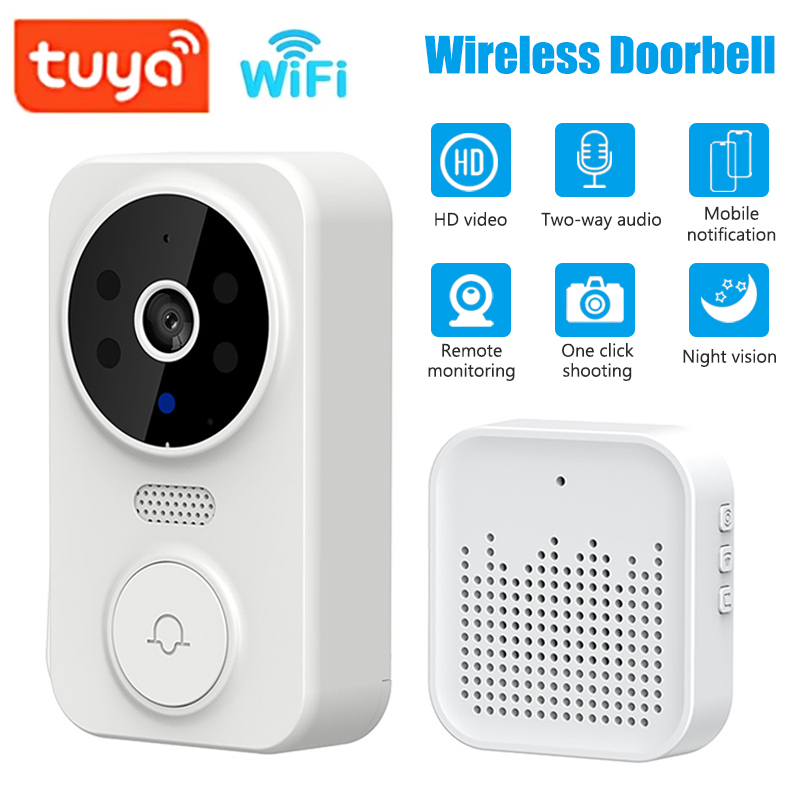 واي فاي الذكية جرس باب يتضمن ش - مراجعة Smart Home Video Doorbell Enhanced Security With Smart Doorbell وسعره