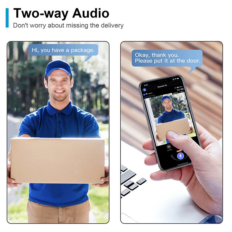 واي فاي الذكية جرس باب يتضمن ش - مراجعة Smart Home Video Doorbell Enhanced Security With Smart Doorbell وسعره