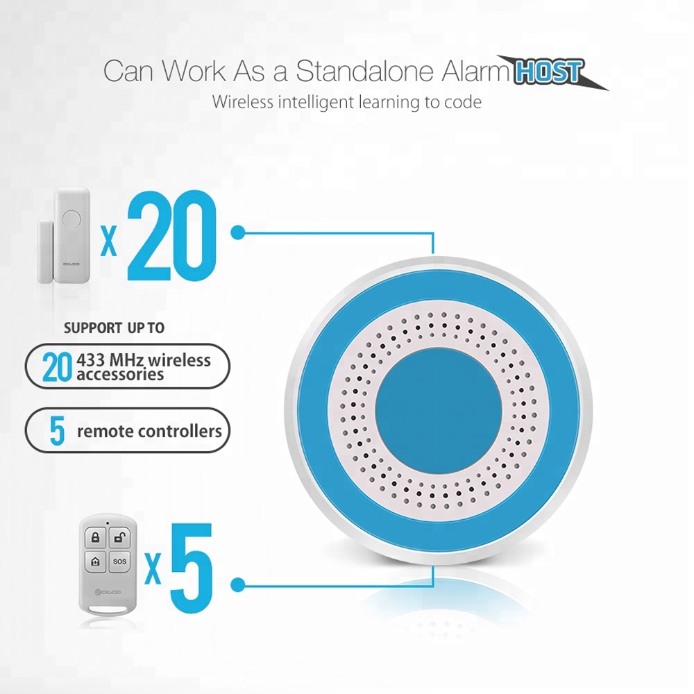 تم تحديث إنذار صفارة الإنذار ا - مراجعة Smart Home Security System وسعره