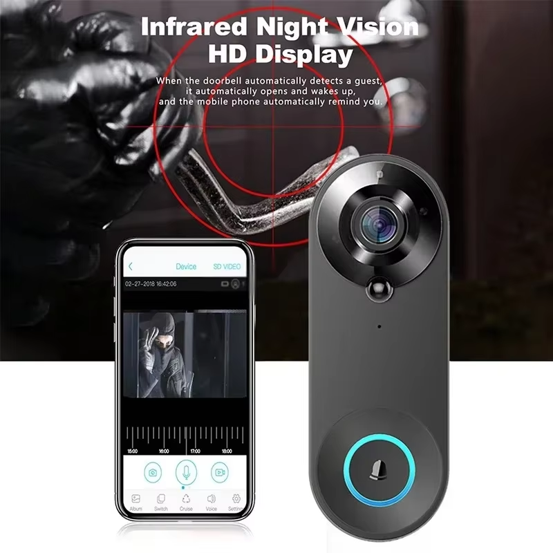 HD 1080P الذكية اللاسلكية الجر - مراجعة Smart Home Video Doorbell Enhanced Security With Smart Doorbell وسعره