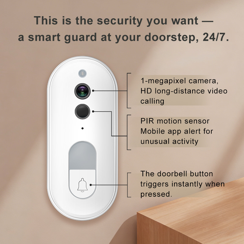 جرس باب ذكي لاسلكي من تويا مع  - مراجعة Smart Home Video Doorbell Enhanced Security With Smart Doorbell وسعره