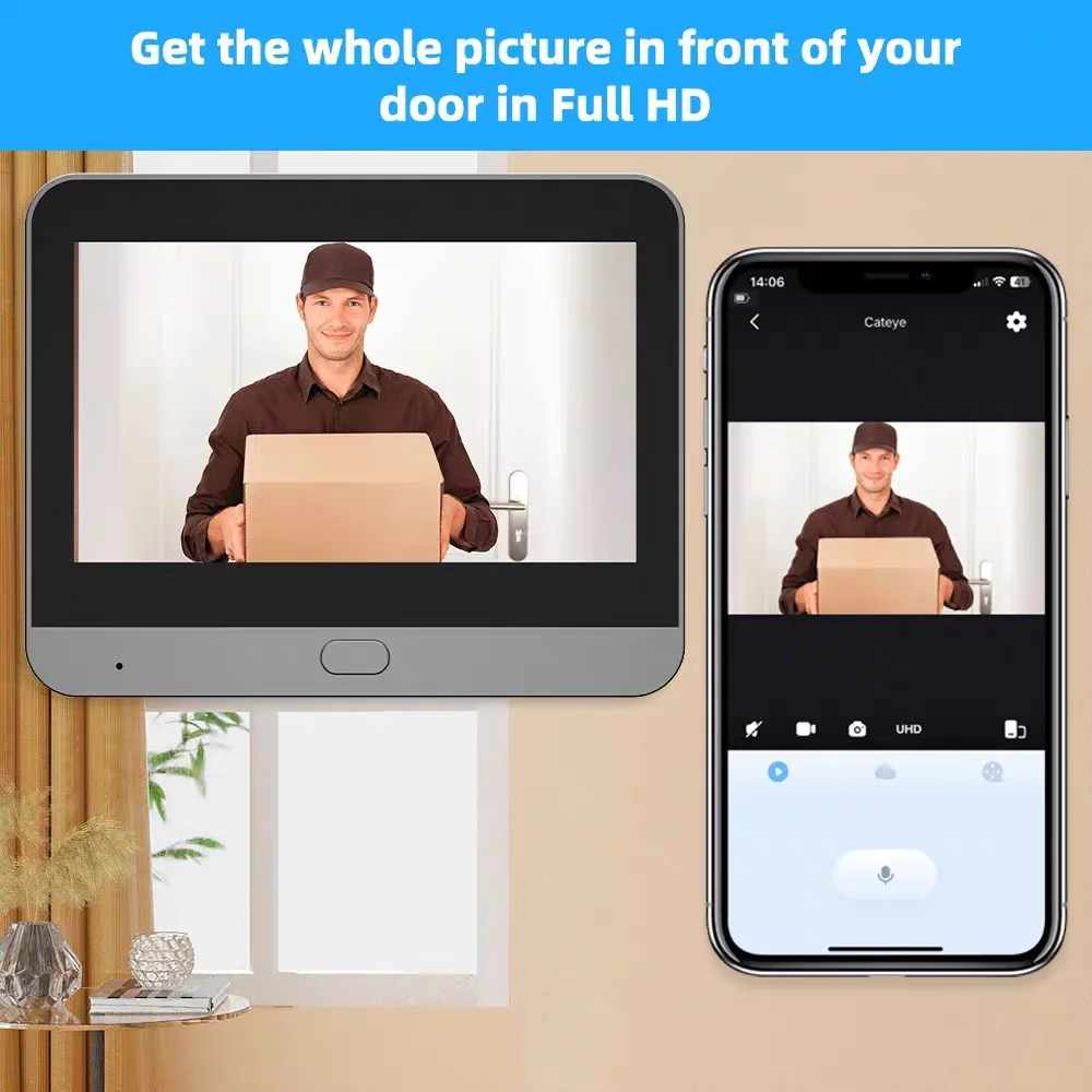 كاميرا باب ذكية من تويا بدقة 5 - مراجعة Smart Home Video Doorbell Enhanced Security With Smart Doorbell وسعره