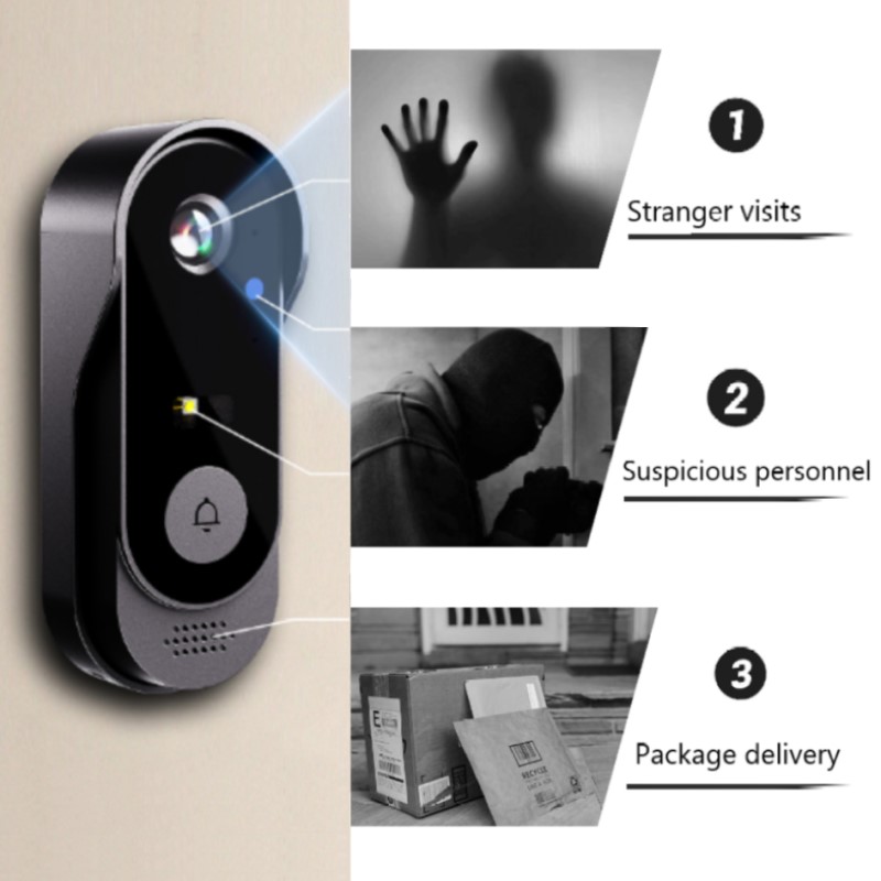 Tuya WIFI كاميرا الجرس HD فيدي - مراجعة Smart Home Video Doorbell Enhanced Security With Smart Doorbell وسعره