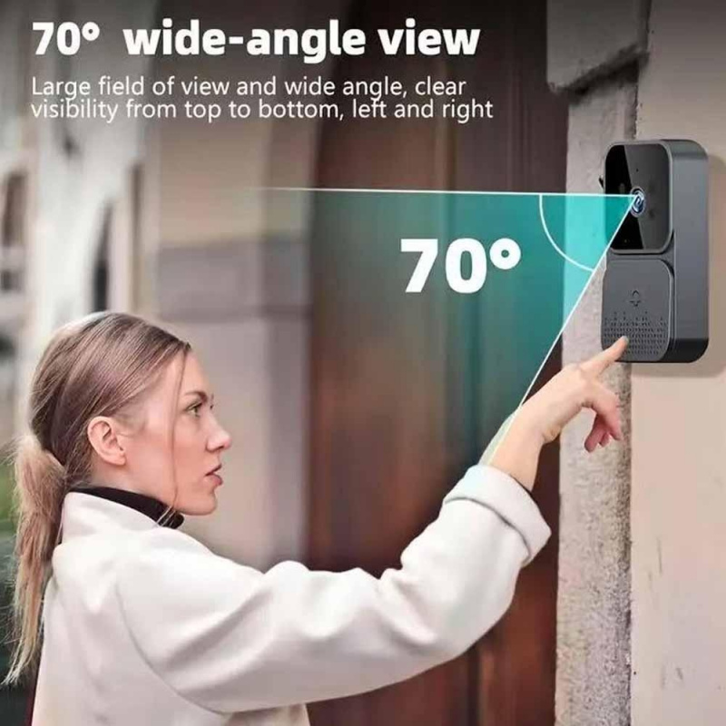 جرس باب ذكي لاسلكي بتقنية واي  - مراجعة Smart Home Video Doorbell Enhanced Security With Smart Doorbell وسعره