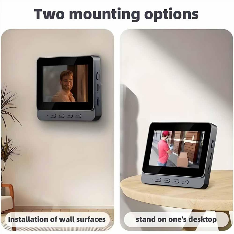 جرس باب ذكي لاسلكي بتقنية واي  - مراجعة Smart Home Video Doorbell Enhanced Security With Smart Doorbell وسعره