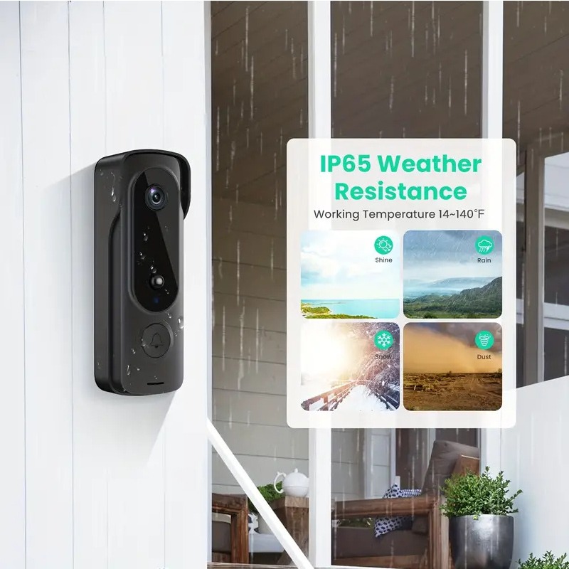 في الهواء الطلق جرس الباب اللا - مراجعة Smart Home Video Doorbell Enhanced Security With Smart Doorbell وسعره