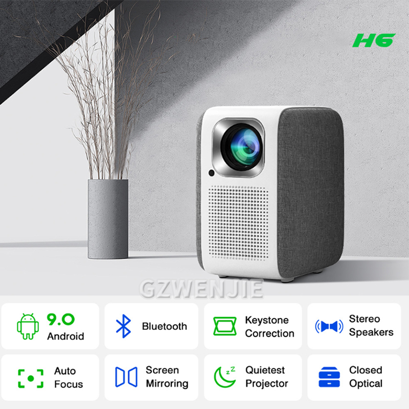 H6 جهاز عرض صغير LED 1080P Ful - مراجعة Smart Home Video وسعره