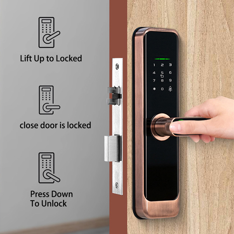 قفل باب ذكي رقمي للمنازل الخشب - مراجعة Smart Door Lock وسعره