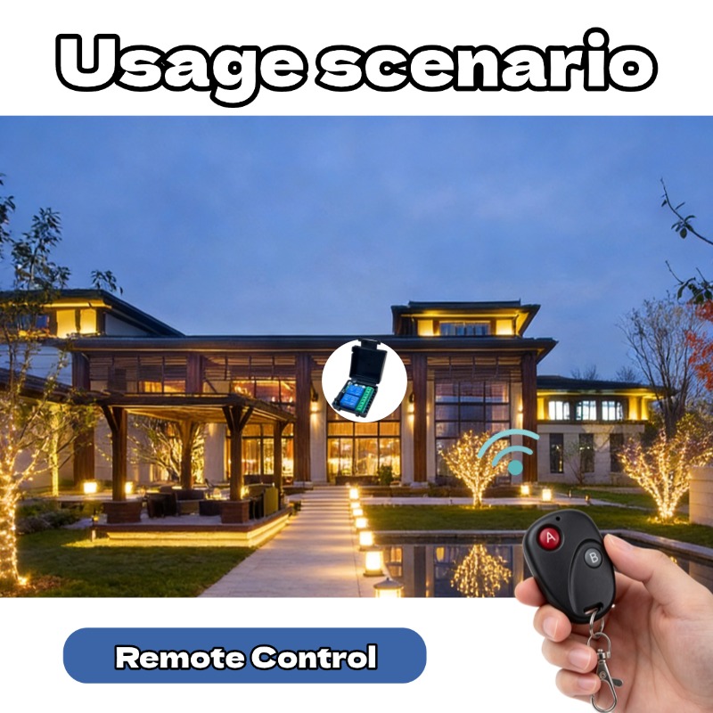 مفتاح تحكم عن بعد RF433 بتيار  - مراجعة Smart Home Villa وسعره