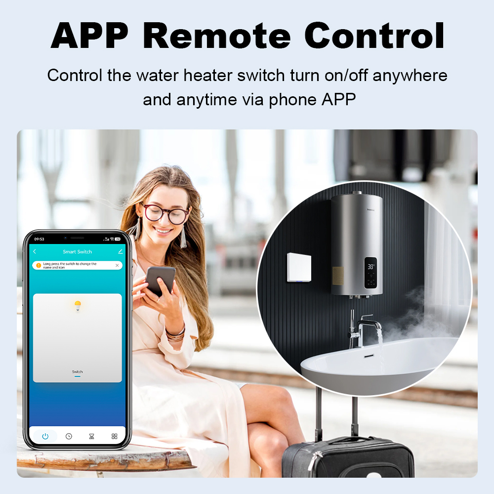 مفتاح سخان المياه الذكي MANHOT - مراجعة Smart Home Google وسعره