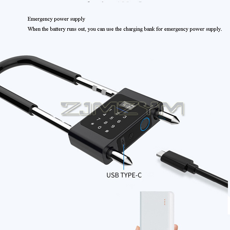 بصمة U-نوع قفل الإلكترونية الذ - مراجعة Smart Door Lock وسعره