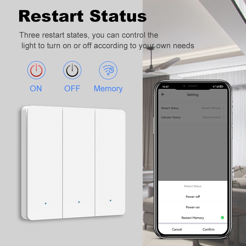 مفتاح ضغط ذكي ZigBee بـ 1 أو 2 - مراجعة Smart Home Google وسعره