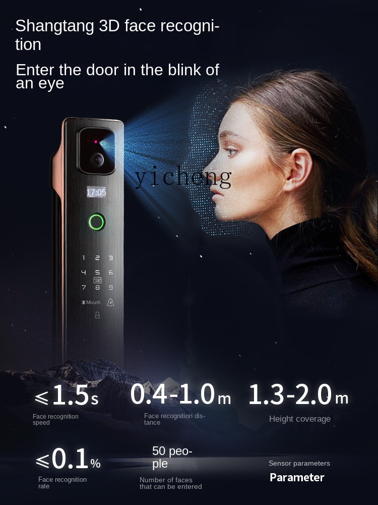 قفل ذكي للتعرف على الوجه cc293 - مراجعة Smart Door Lock وسعره