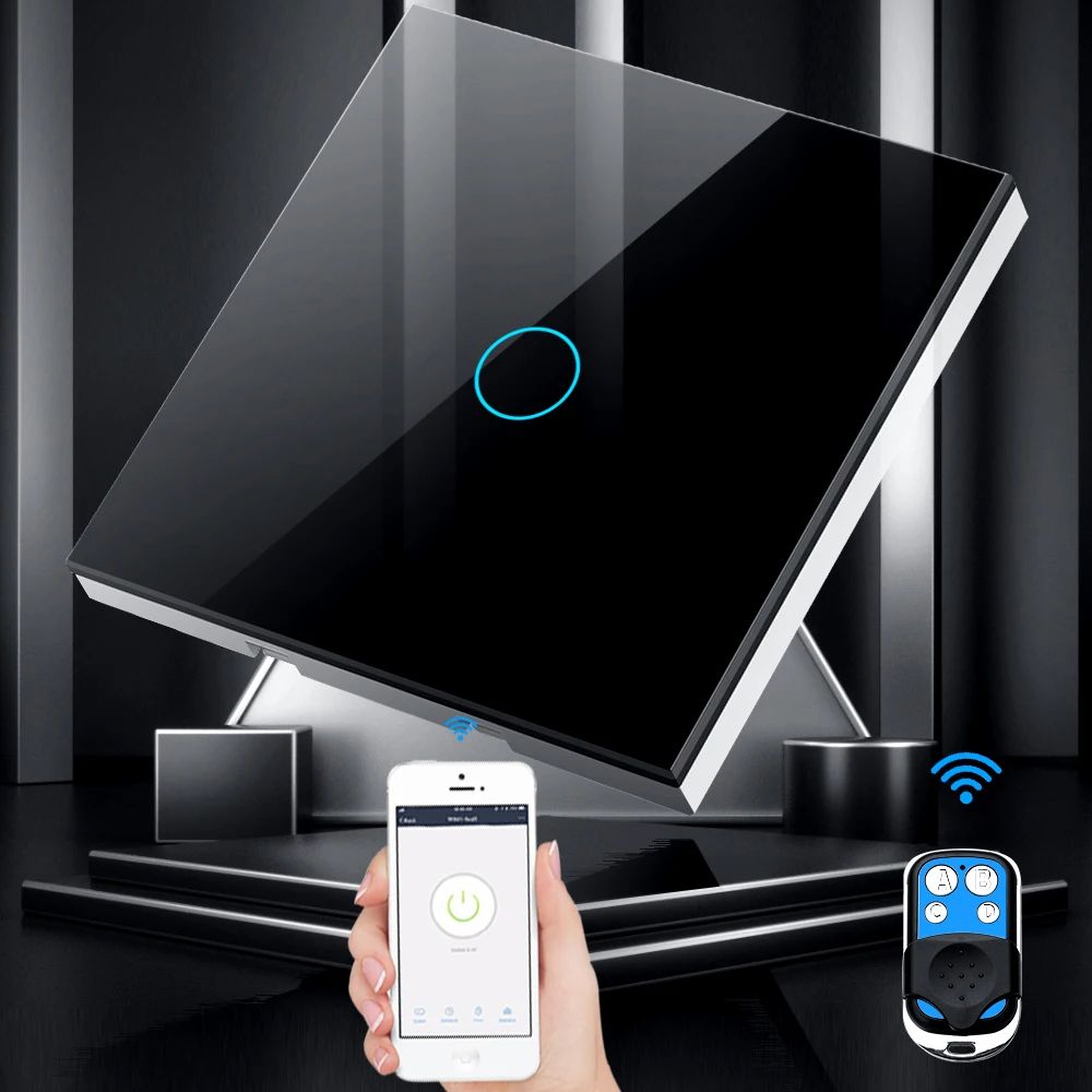 Tuya EU WiFi + RF433 مفتاح الت - مراجعة Smart Home Google وسعره