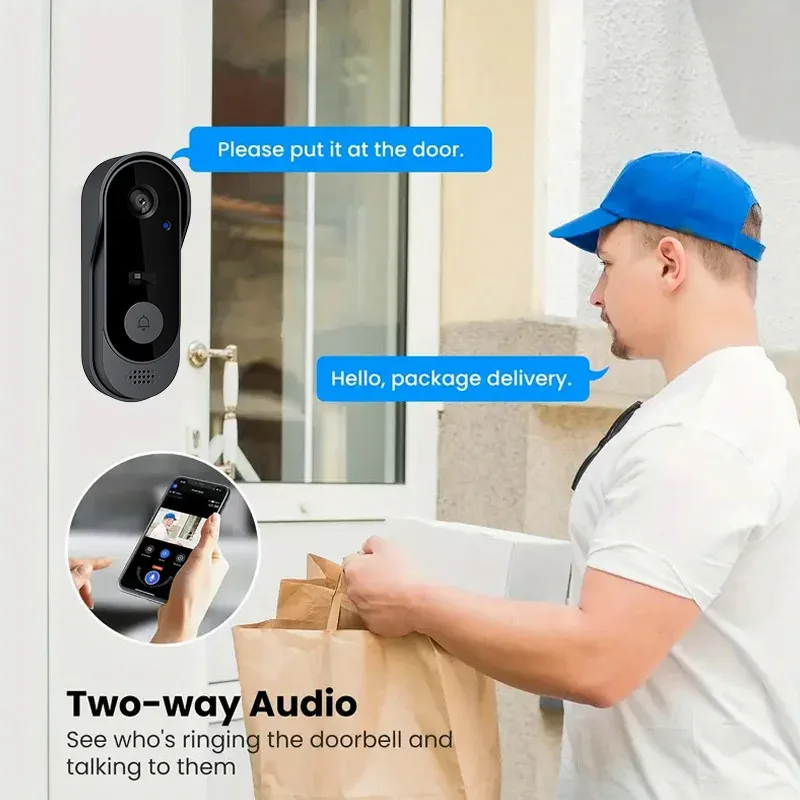 جرس باب ذكي خارجي من تويا واي  - مراجعة Smart Home Video Doorbell Enhanced Security With Smart Doorbell وسعره