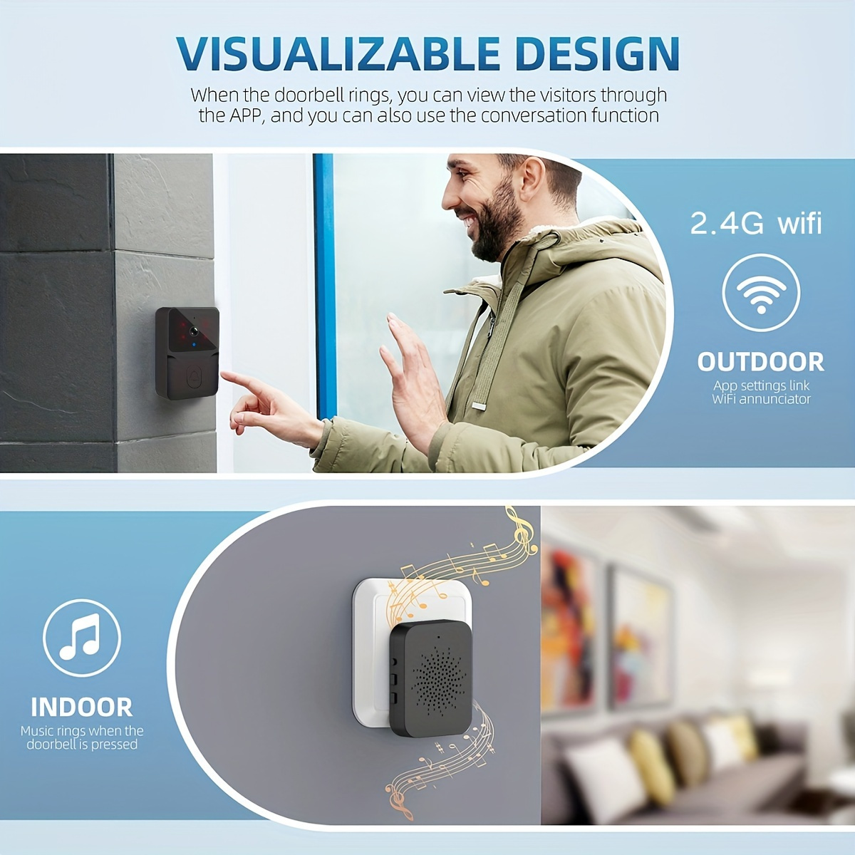 جرس باب ذكي لاسلكي من تويا، كا - مراجعة Smart Home Video Doorbell Enhanced Security With Smart Doorbell وسعره